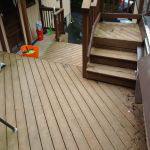 deck power wash at main st, trumbull